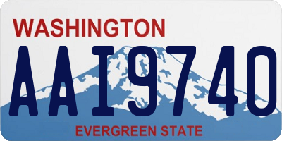 WA license plate AAI9740