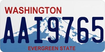 WA license plate AAI9765
