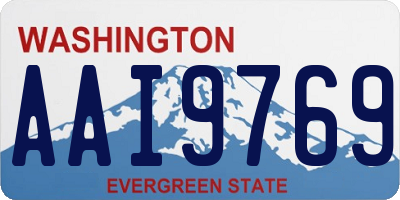WA license plate AAI9769