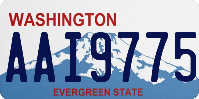WA license plate AAI9775