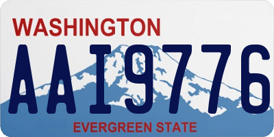 WA license plate AAI9776