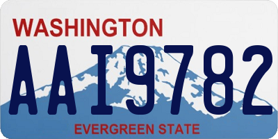 WA license plate AAI9782