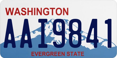 WA license plate AAI9841