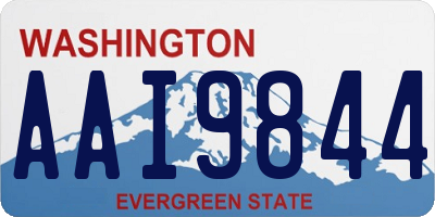 WA license plate AAI9844
