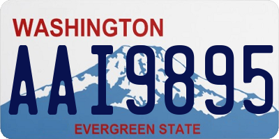 WA license plate AAI9895