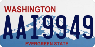 WA license plate AAI9949