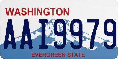 WA license plate AAI9979