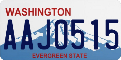 WA license plate AAJ0515