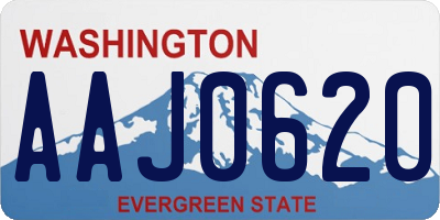 WA license plate AAJ0620