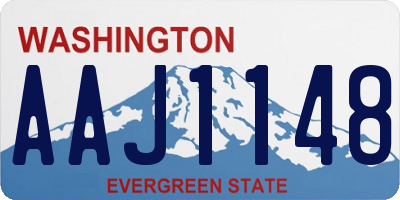 WA license plate AAJ1148