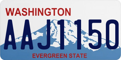 WA license plate AAJ1150