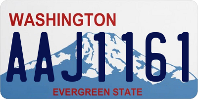 WA license plate AAJ1161