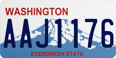 WA license plate AAJ1176