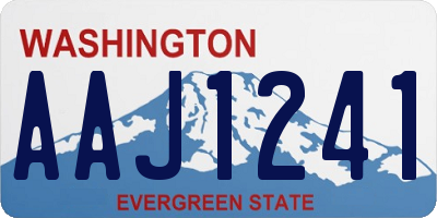 WA license plate AAJ1241