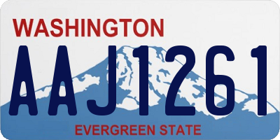 WA license plate AAJ1261
