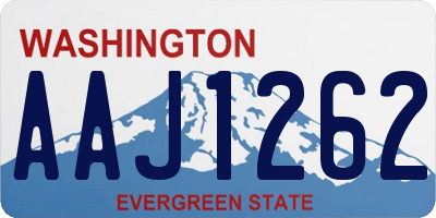 WA license plate AAJ1262