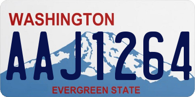 WA license plate AAJ1264