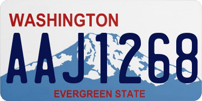 WA license plate AAJ1268