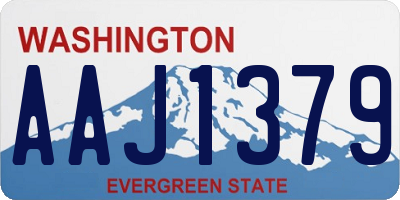 WA license plate AAJ1379