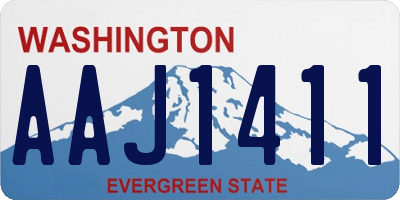 WA license plate AAJ1411