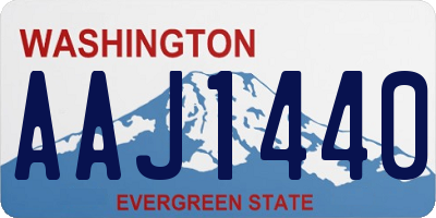 WA license plate AAJ1440