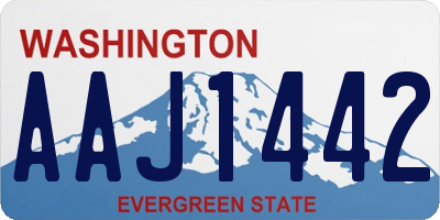 WA license plate AAJ1442