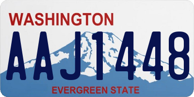WA license plate AAJ1448