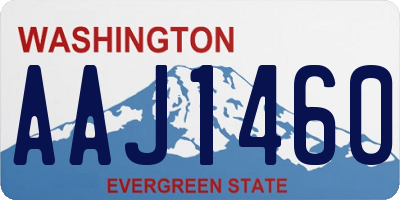 WA license plate AAJ1460