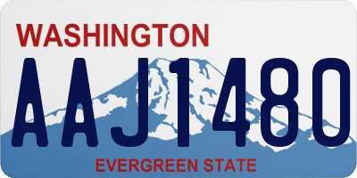 WA license plate AAJ1480