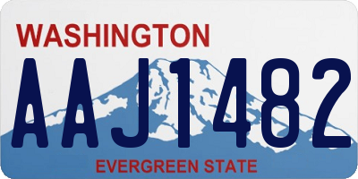 WA license plate AAJ1482