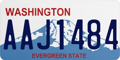 WA license plate AAJ1484