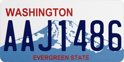 WA license plate AAJ1486