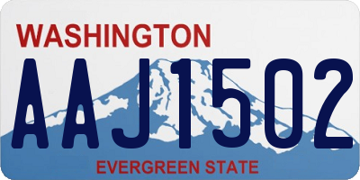 WA license plate AAJ1502