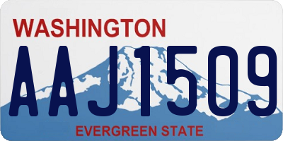 WA license plate AAJ1509