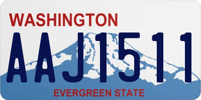 WA license plate AAJ1511