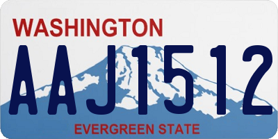 WA license plate AAJ1512
