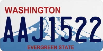 WA license plate AAJ1522