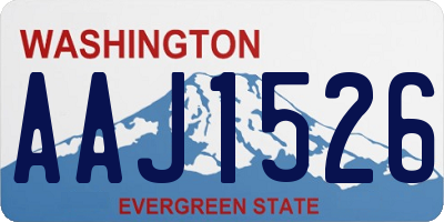 WA license plate AAJ1526