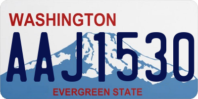 WA license plate AAJ1530