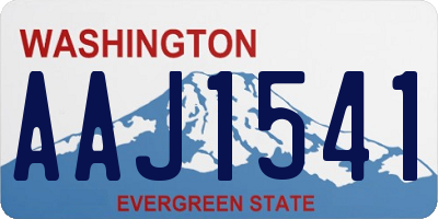 WA license plate AAJ1541
