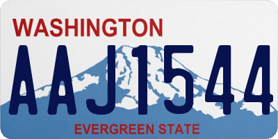 WA license plate AAJ1544