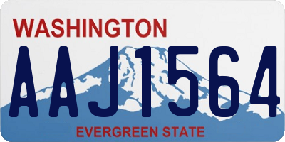 WA license plate AAJ1564