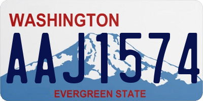 WA license plate AAJ1574