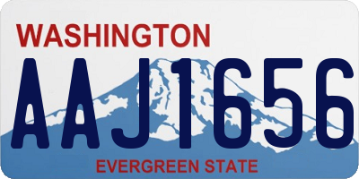 WA license plate AAJ1656