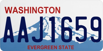 WA license plate AAJ1659