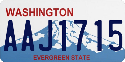 WA license plate AAJ1715