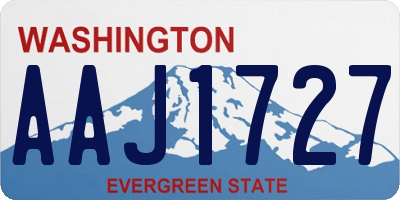 WA license plate AAJ1727