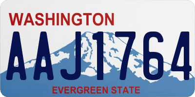 WA license plate AAJ1764