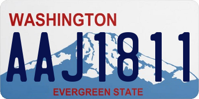WA license plate AAJ1811
