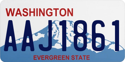 WA license plate AAJ1861